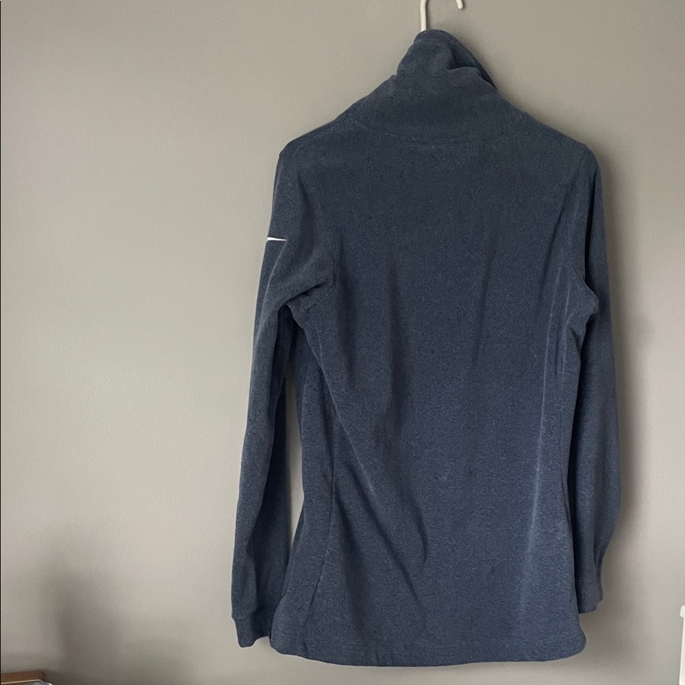 Nike Women's Heathered Blue Cowl Neck Sweater - Picture 5 of 5